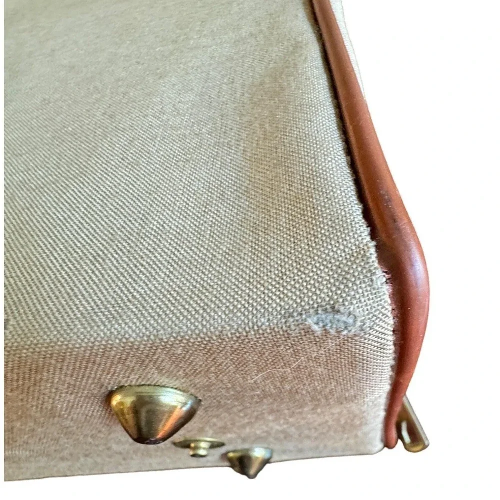 Vintage UTA French Airlines Crew Bag Zip Around Canvas Flight Attendants Pilots